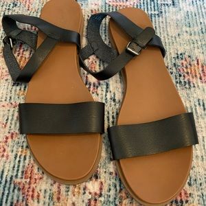 Black and Tan sandals